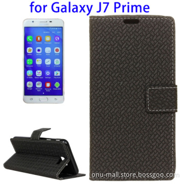 Flip Leather Case Best Quality For Samsung Galaxy J7 Factory Price, Mobile Phone Flip Case for Galaxy J7 Prime Cover